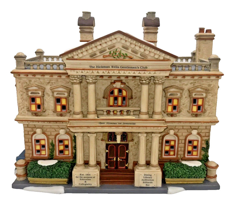 Dept 56 Hickman Wells Gentleman’s Club 58743 Dickens Village In Box